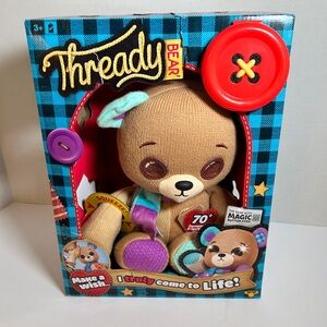 Thready Bear Interactive Plush – 70+ Expressions, Sounds & Magical Button Heart